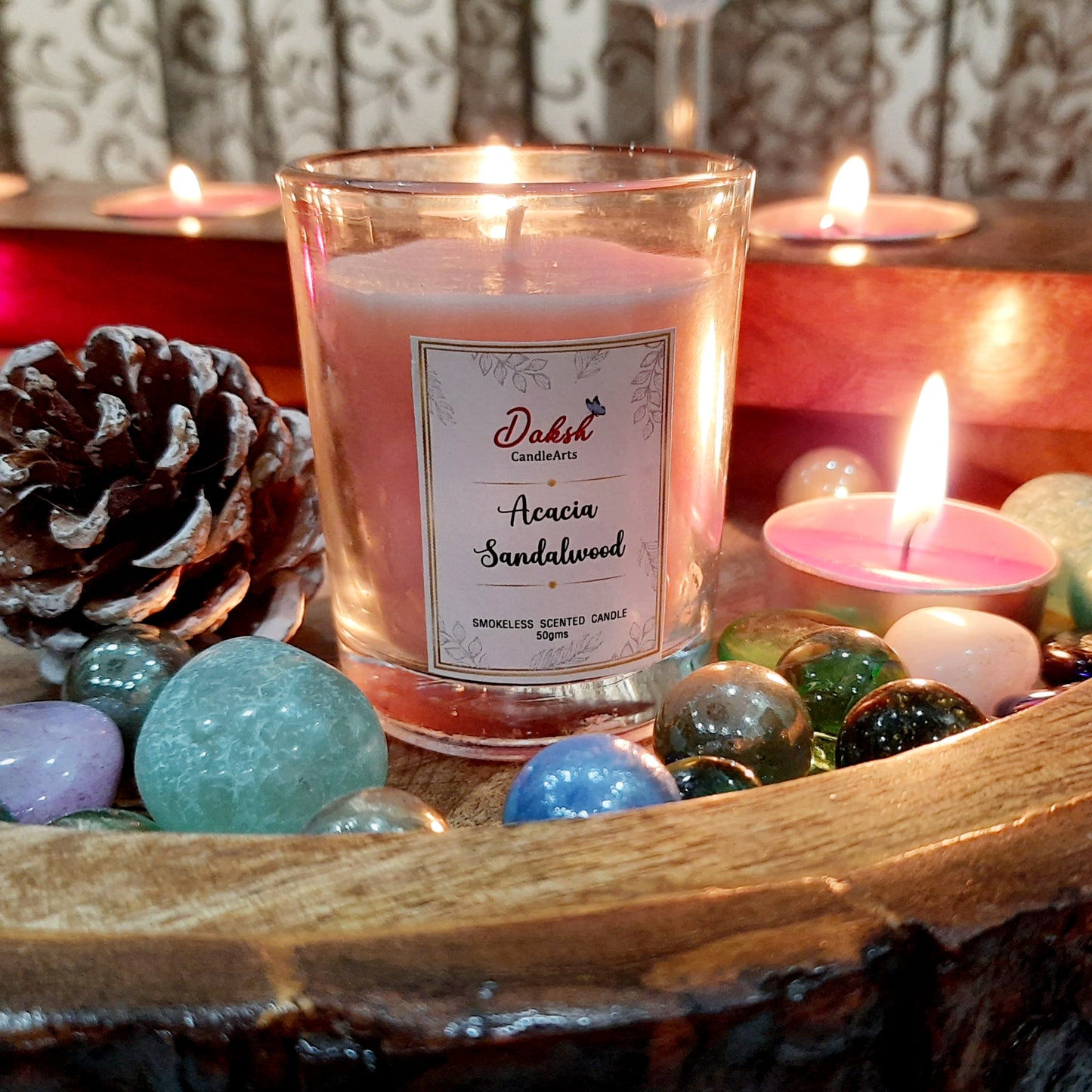 Luxurious Gift Box :12 Unique Aroma Soy Shot Glass Votives