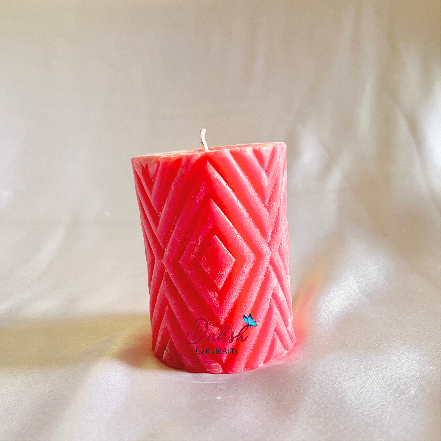 Decorative Soy Pillar Candle( Pack of 1 )