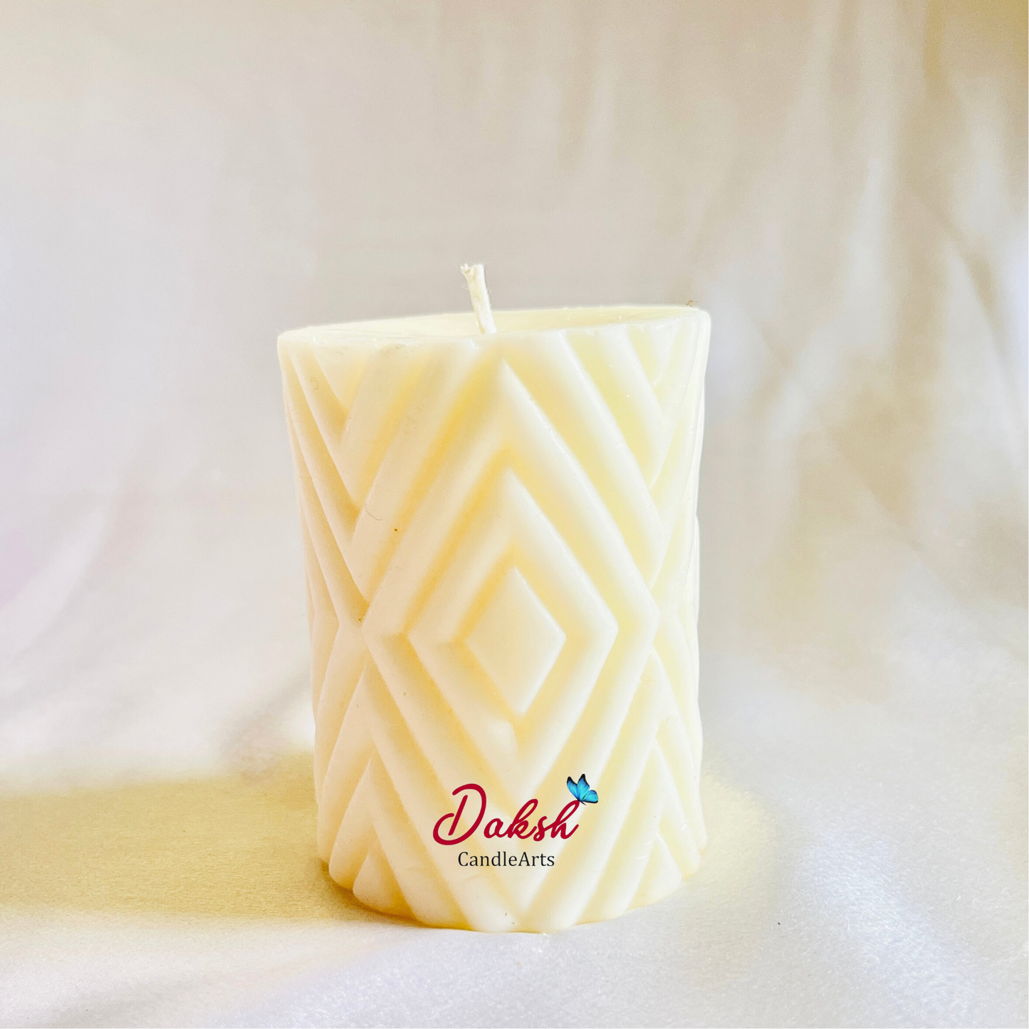 Decorative Soy Pillar Candle( Pack of 1 )