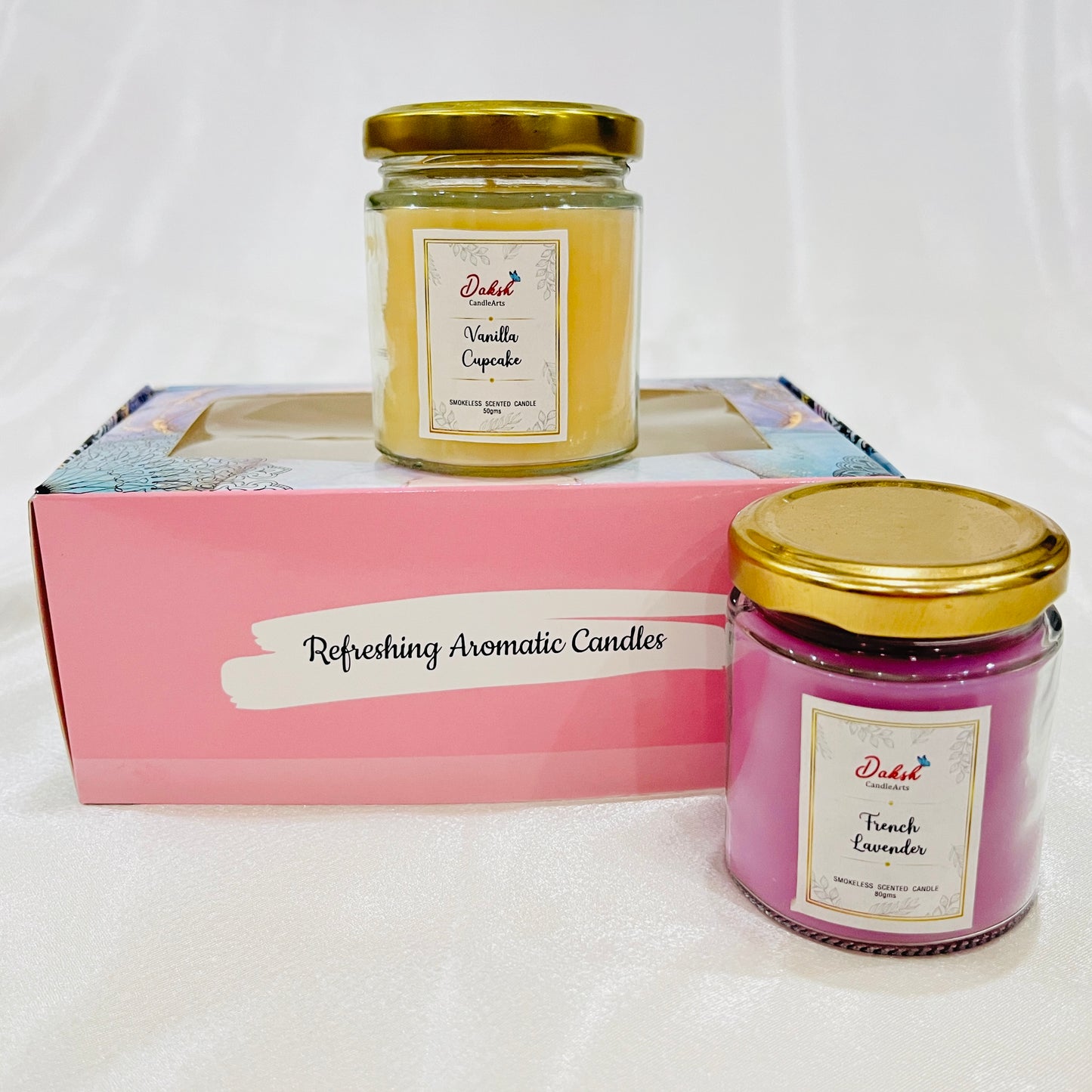 Scented Soy Jar Candles (Pack of 2 )