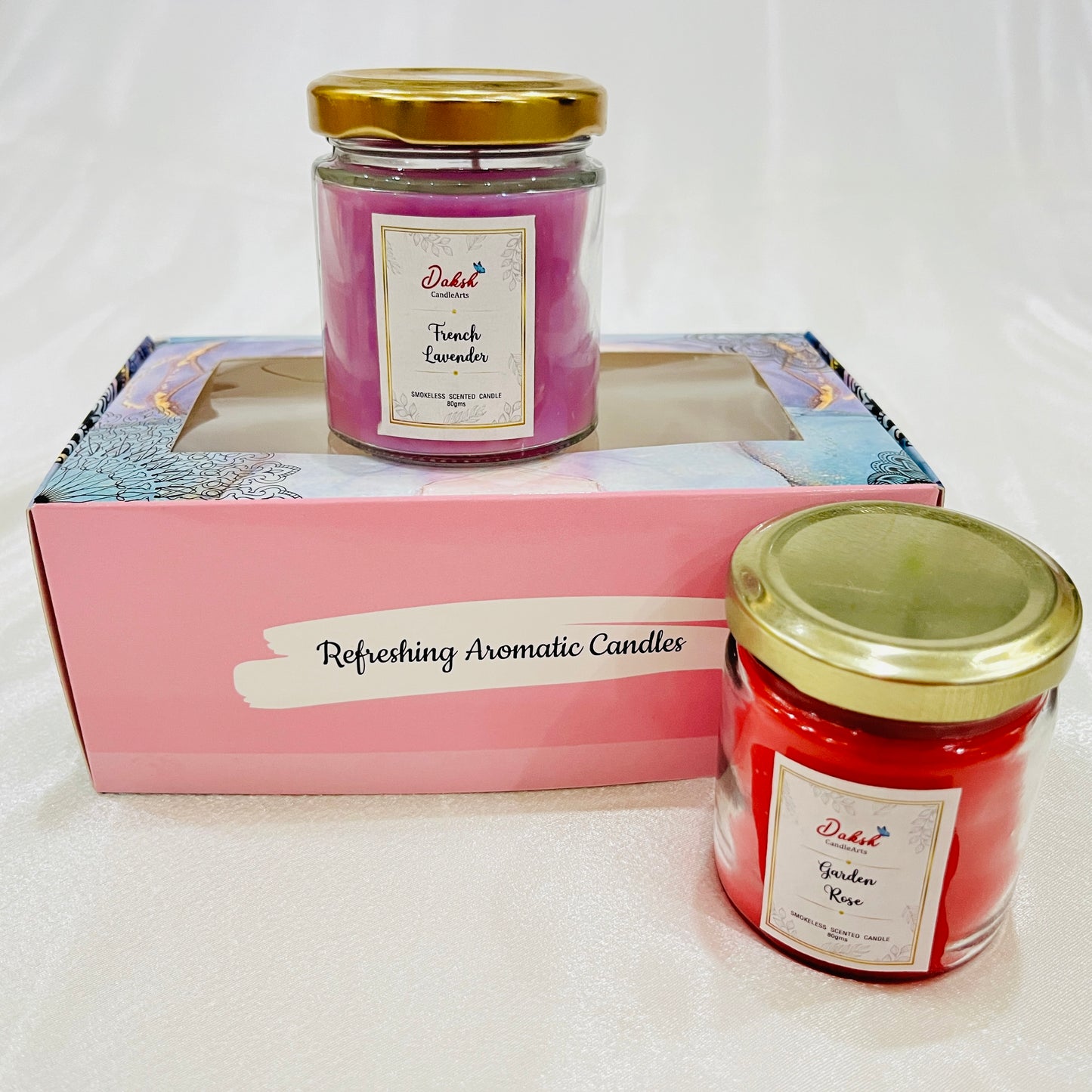 Scented Soy Jar Candles (Pack of 2 )
