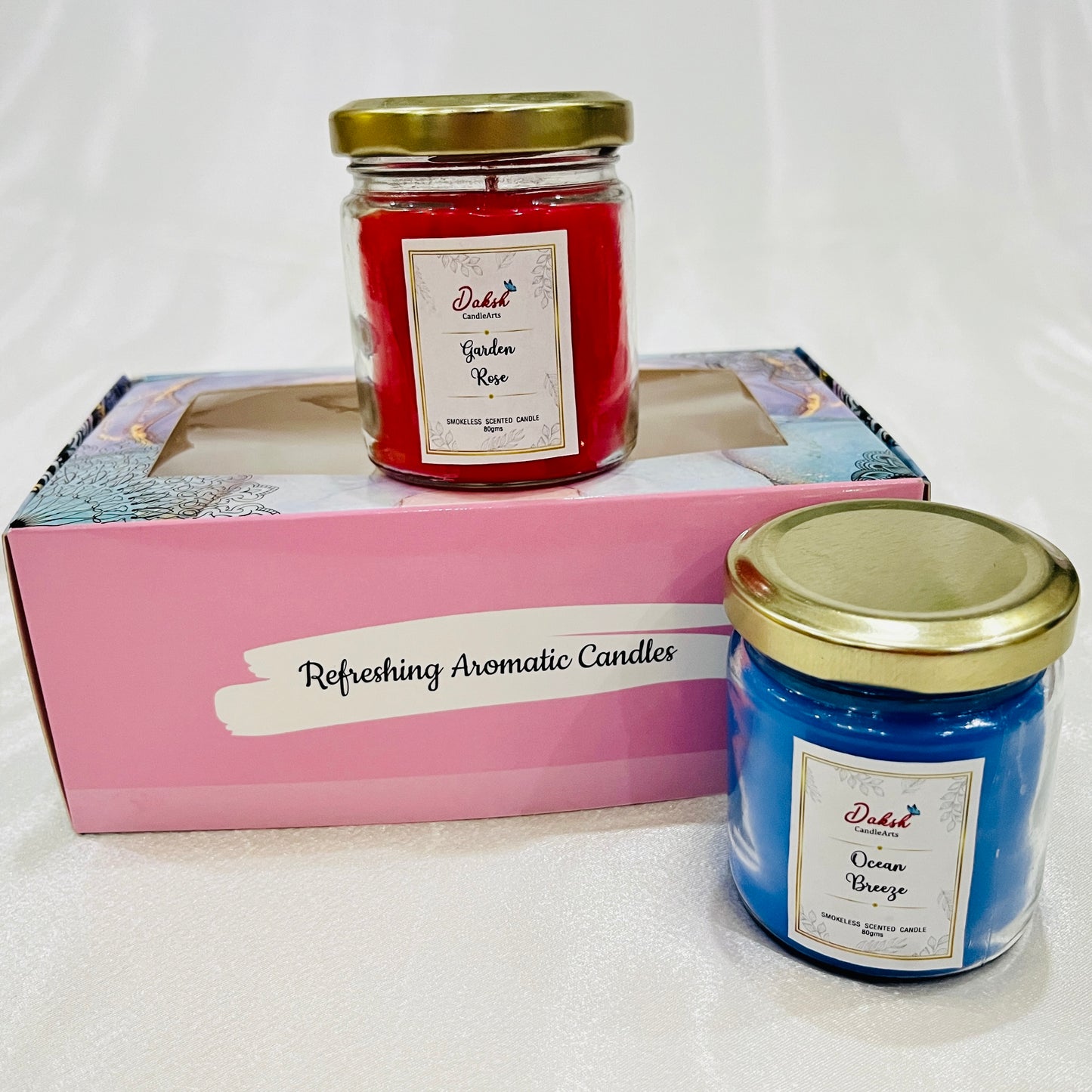 Scented Soy Jar Candles (Pack of 2 )