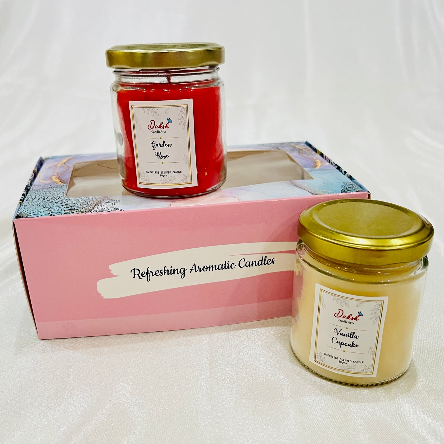 Scented Soy Jar Candles (Pack of 2 )