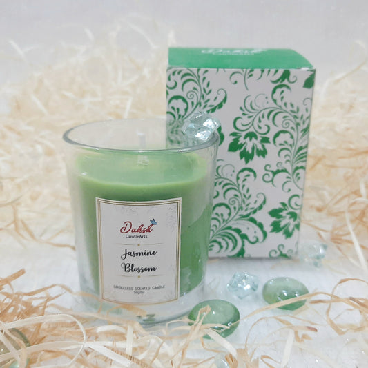 Jasmine Blossom: Soy Shot Glass Votive Candle