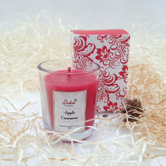 Apple Cinnamon : Soy Shot Glass Votive Candle