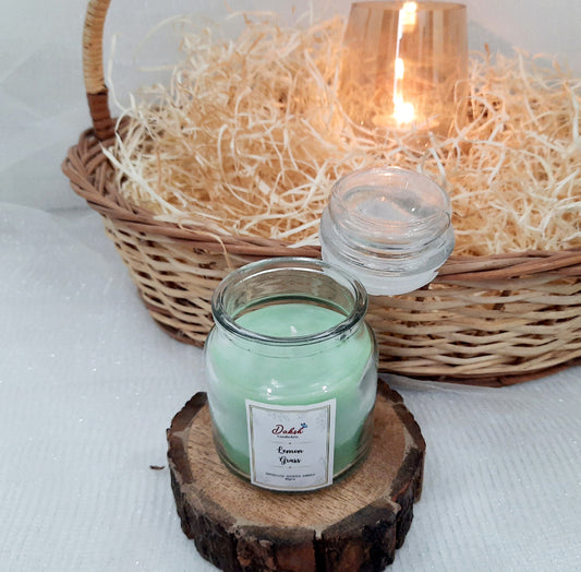 Premium Jasmine Scented Soy yankee Jar Candle