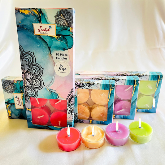 Acrylic Tealight Candles (Pack of 10)