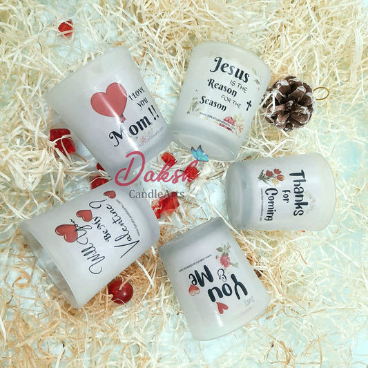 Frosted Gifting Candles