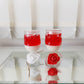 Small Wine glass Gel candles ( Valentine Candles Set of 2)