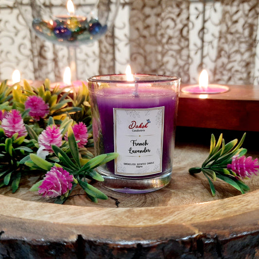 French Lavender: Soy Shot Glass Votive Candle