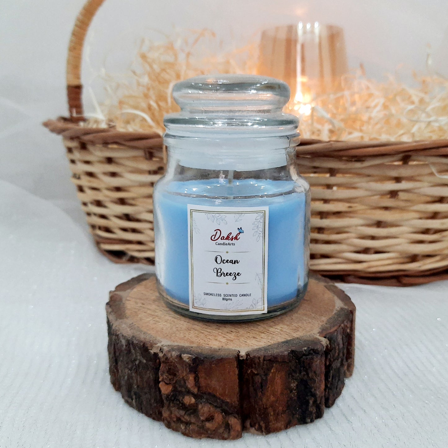 Premium Ocean Breeze Scented Yankee Soy Jar Candle