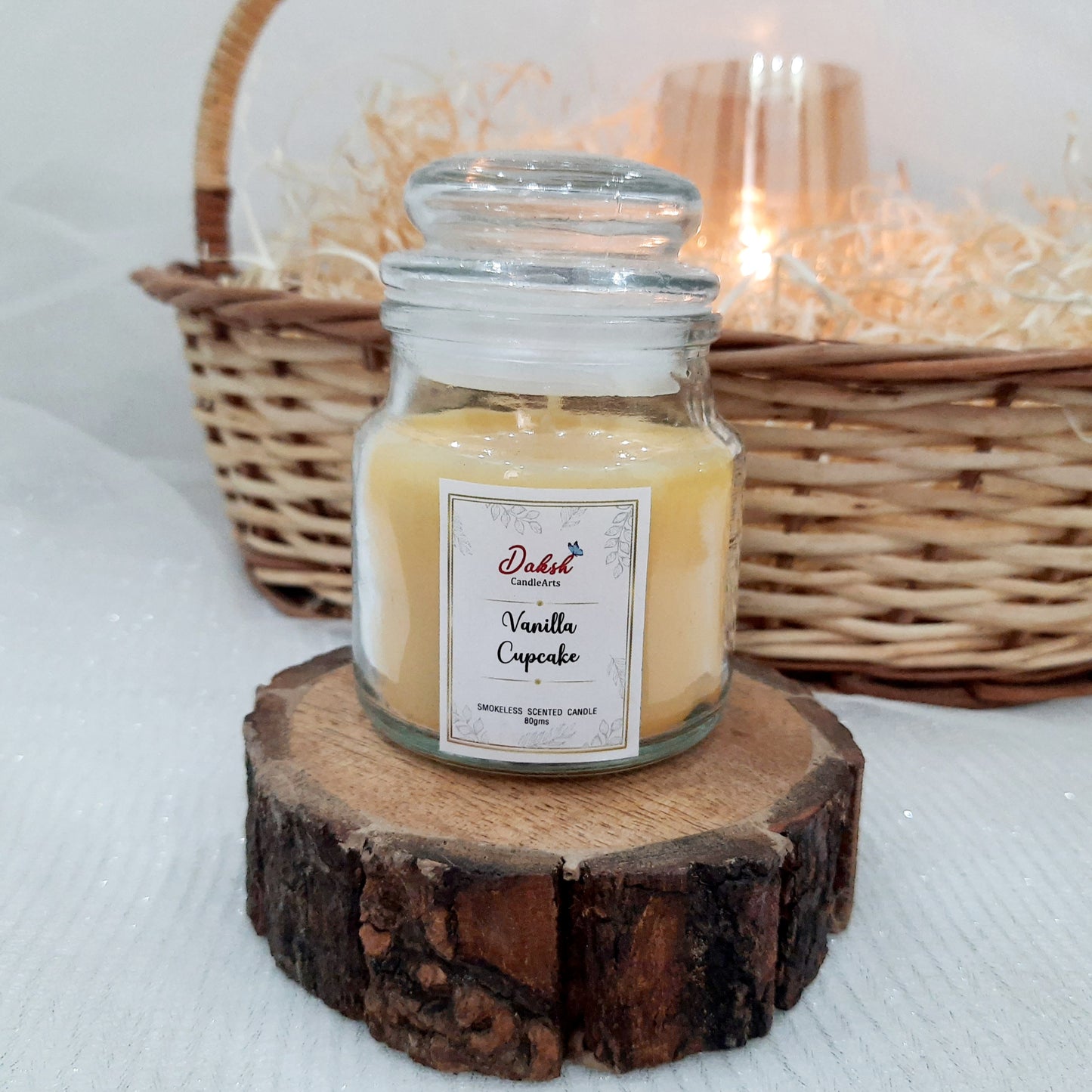 Premium Vanilla Scented Yankee Soy Glass Jar Candle