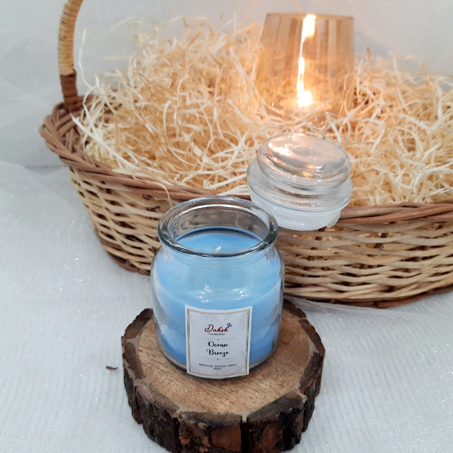 Premium Ocean Breeze Scented Yankee Soy Jar Candle