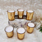 Luxury Golden Soy Votive Glass Candles Pack of 6 - Lavender Scented