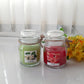 Premium Scented Yankee Soy Glass Jar Candles Pack of 2- Rose & Jasmine