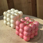 Floral Scented Decorative Bubble Soy Candles - Pack of 2