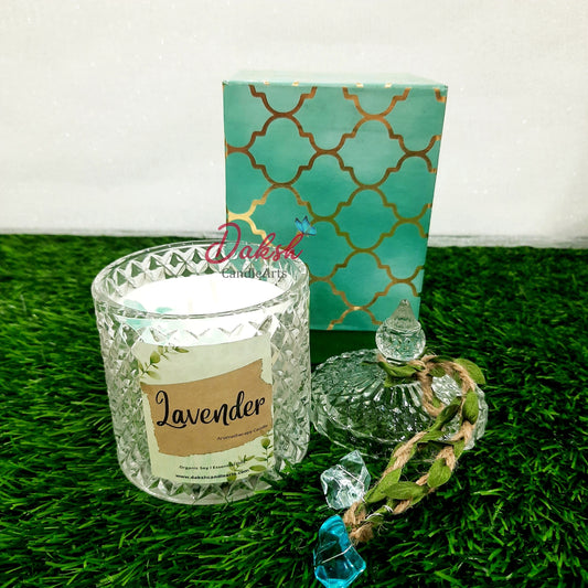 Aromatherapy : Lavender Essential oil Soy Candle