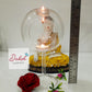 Planter & Candle Holder , Borosil Clear Glass( Free pack of 25 T-lights)